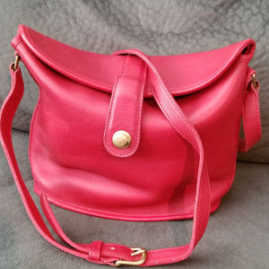 Red Leather Coach Purse
